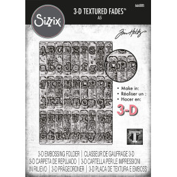 Sizzix - Tim Holtz - 3D Embossingfolder - Vault Typewriter Large - 666885