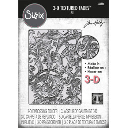 Sizzix - Tim Holtz - 3D Embossingfolder - Vault Entangled Large - 666886