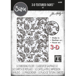 Sizzix - Tim Holtz - 3D Embossingfolder - Vault Botanical Large - 666888