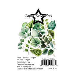 Paper Favourites - Die Cuts - Green Leaves 1 - PFD013