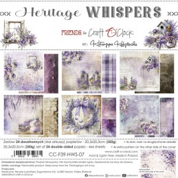 Craft O'Clock - Papirpakke 20x20 - Heritage Whispers