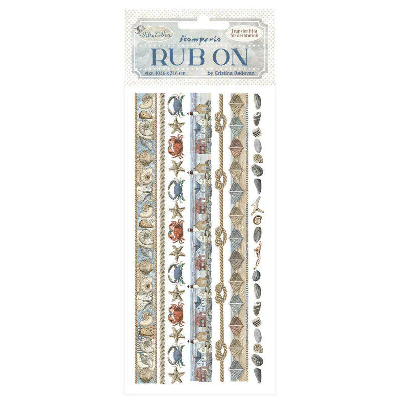 Stamperia - Rub-On - Silent Sea - Stripes - DFLRB159