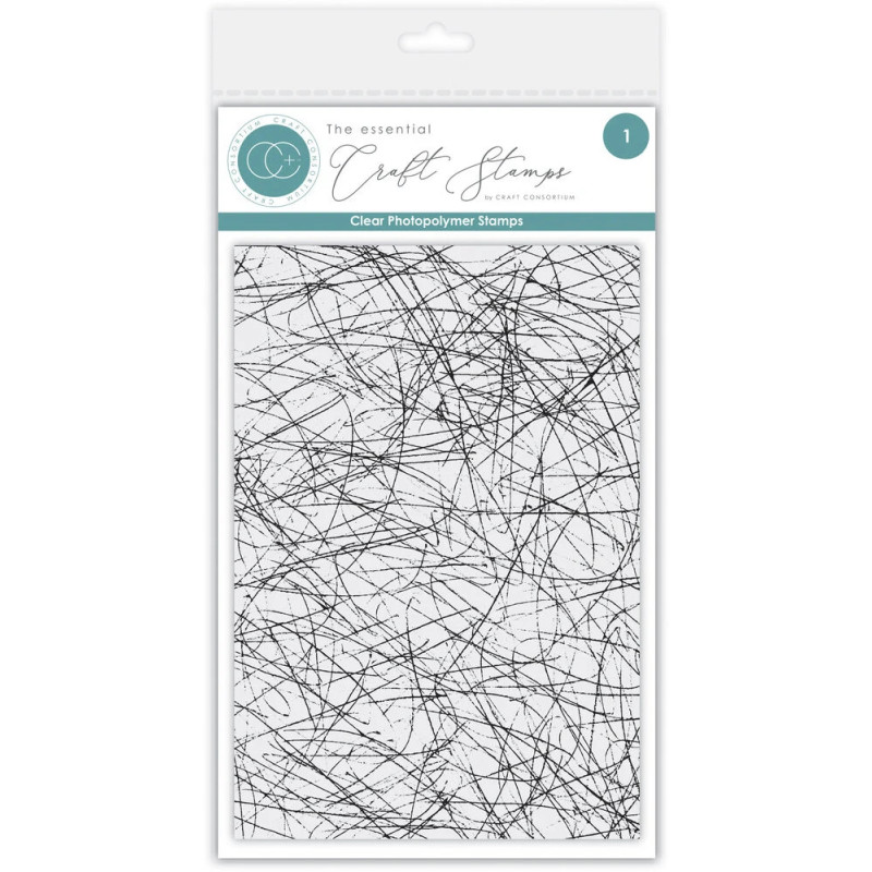Craft Consortium - Clear Stamps - Scribble