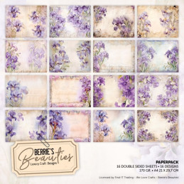 Berries Beauties - Papirpakke A4 - Purple Iris - BBPPA410015