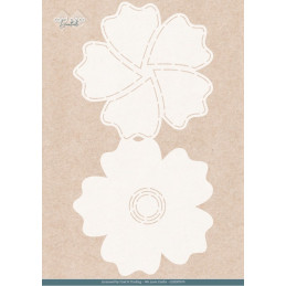 Card Deco Essentials - Stencil A4 - Blue Flower