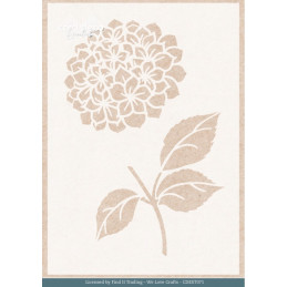Card Deco Essentials - Stencil A5 - Blue Hydrangea