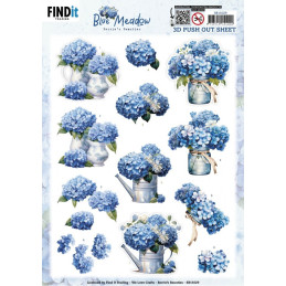 Pushout - Berries Beauties - Blue Meadow - Vase - SB11029