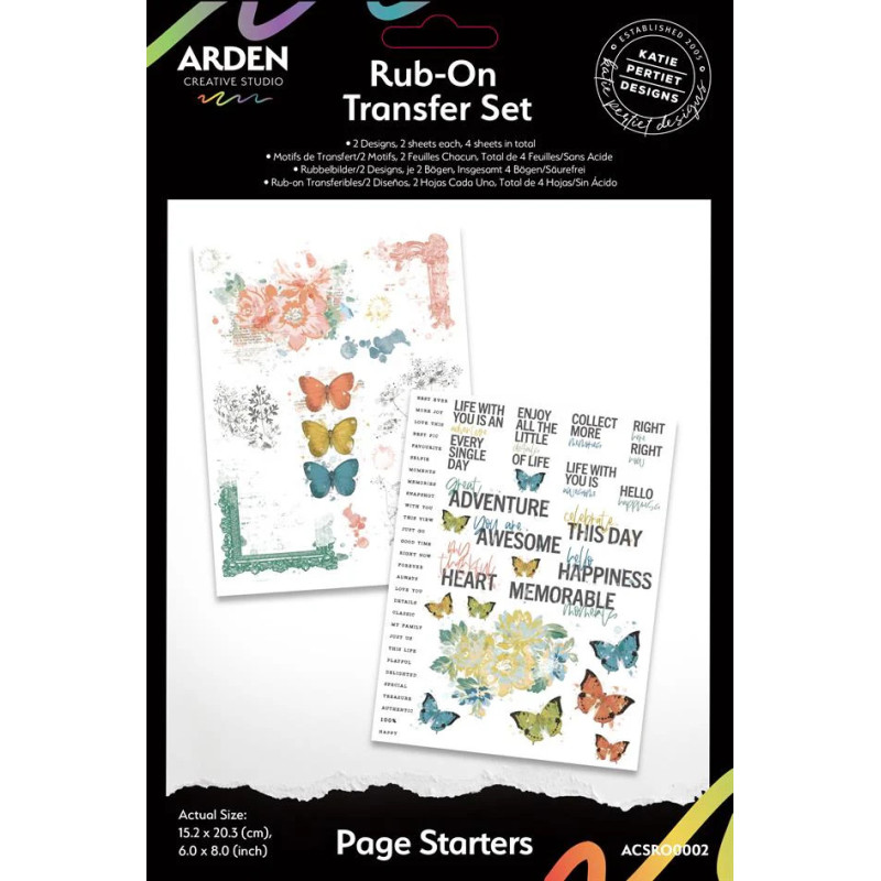 Arden Creative Studio - Rub-On Transfer Set - Page Starters