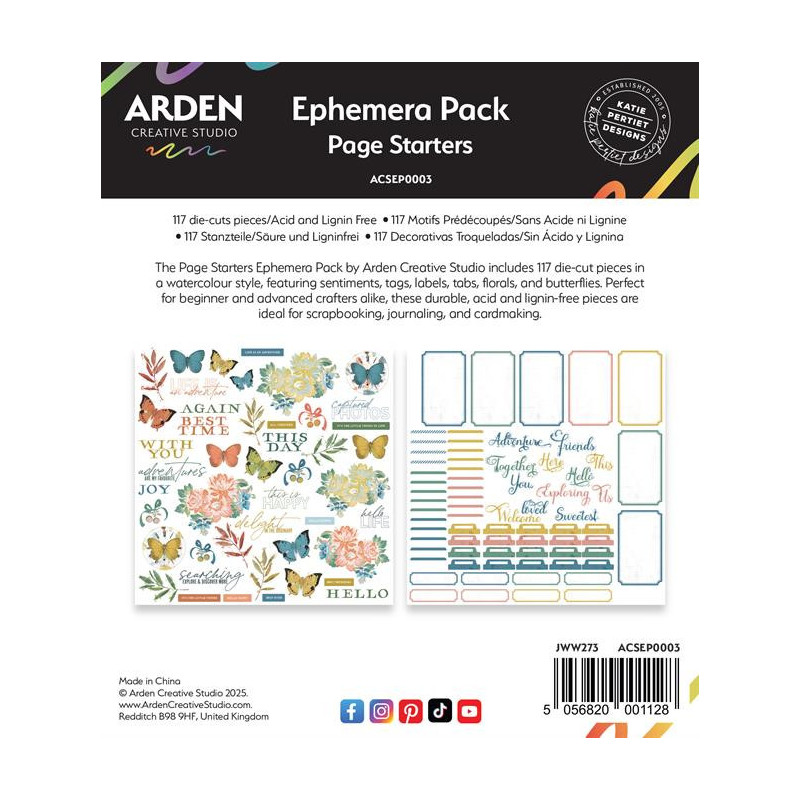 Arden Creative Studio - Ephemera Pack - Page Starters