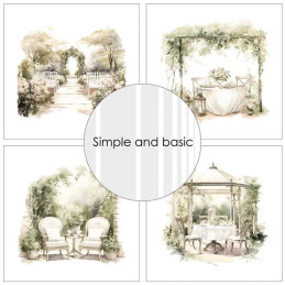 Simple And Basic - Papirpakke 15x15 - A Sense Of Romance - SBP550