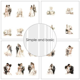 Simple And Basic - Papirpakke 15x15 - All That Love - SBP551