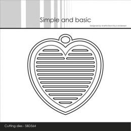 Simple And Basic - All Lined Up Heart - SBD564