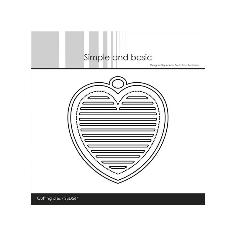 Simple And Basic - All Lined Up Heart - SBD564