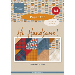 Marianne Design - Papirblok A4 - Hi Handsome! - PK9208