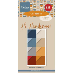 Marianne Design - Papirblok 15x30 - Hi Handsome! - Cardstock - PK9209
