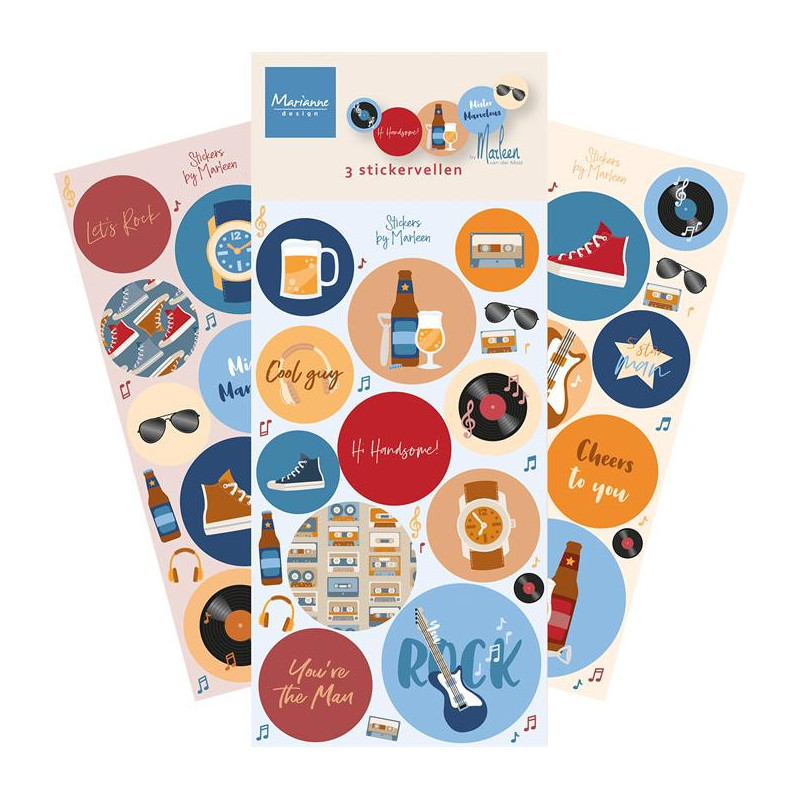 Marianne Design - Stickers - Hi Handsome! - CA3205