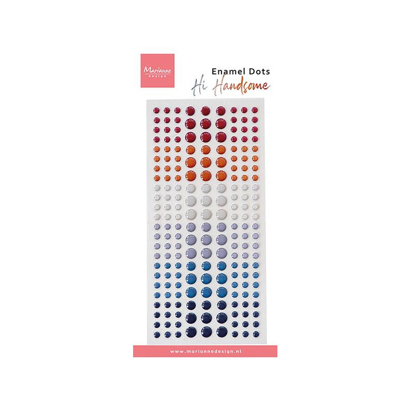 Marianne Design - Enamel Dots - Hi Handsome!