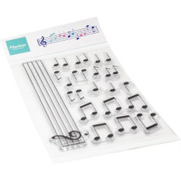 Marianne Design - Clear Stamps - Musical Notes - CS1175