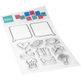 Marianne Design - Clear Stamps - Chat Bubbles - CS1176