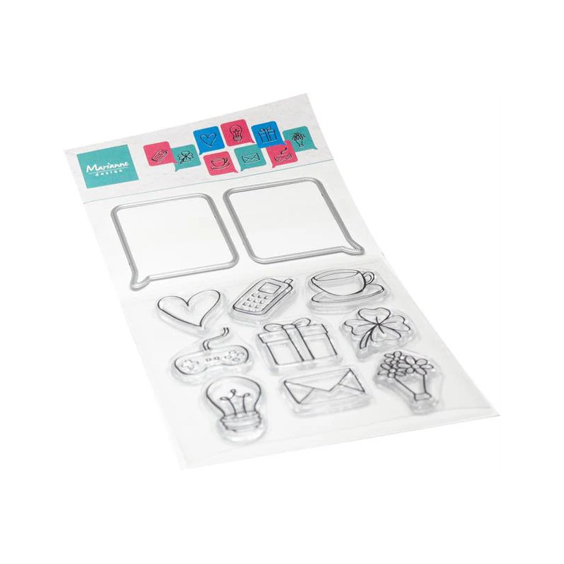 Marianne Design - Clear Stamps - Chat Bubbles - CS1176