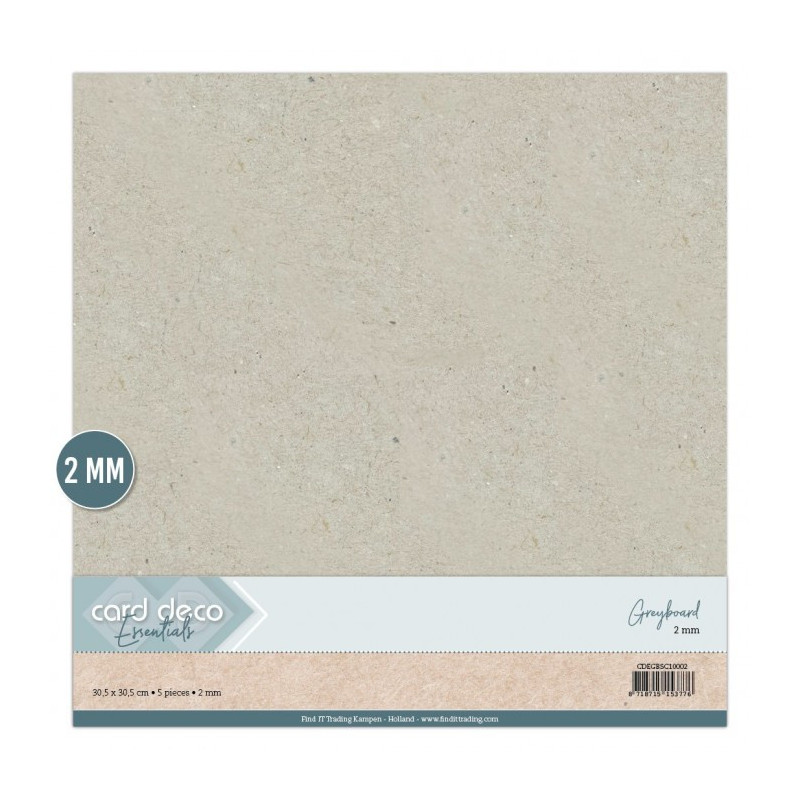 Card Deco Essentials - Greyboard 30.5x30.5 - 2mm