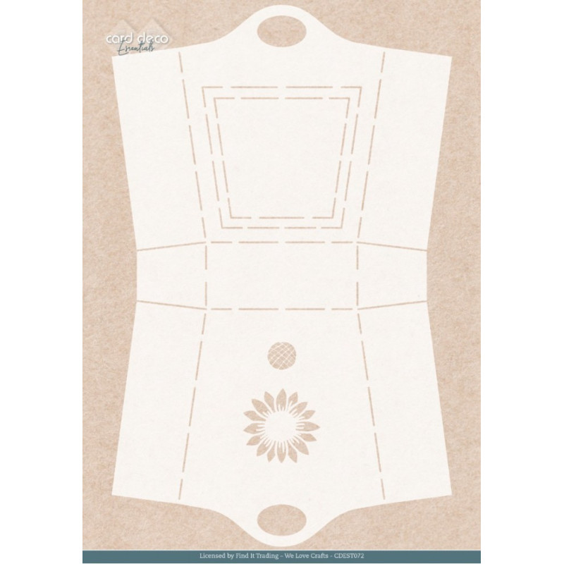 Card Deco Essentials - Stencil A4 - Sunflower