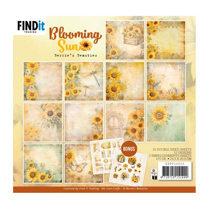 Berries Beauties - Papirblok - Blooming Sun - BBPP10023