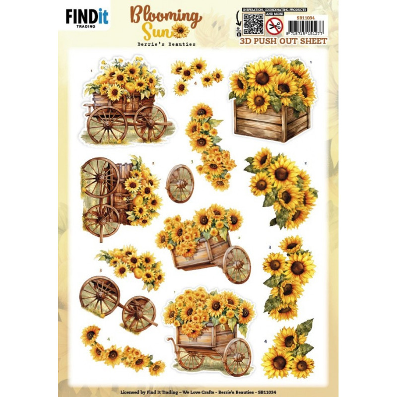 Pushout - Berries Beauties - Blooming Sun - Sunflower Wagon - SB11034