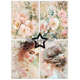 Paper Favourites - Papirpakke A6 - Wedding Art - PFA584
