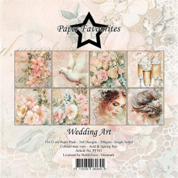 Paper Favourites - Papirpakke 15x15 - Wedding Art - PF543