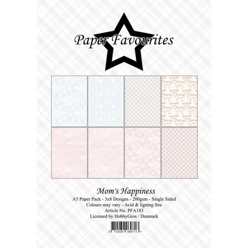 Paper Favourites - Papirpakke A5 - Mom's Happiness - PFA183