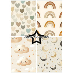 Paper Favourites - Papirpakke A5 - Newborn - PFA184