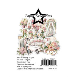 Paper Favourites - Die Cuts - Rose Wedding - PFD017