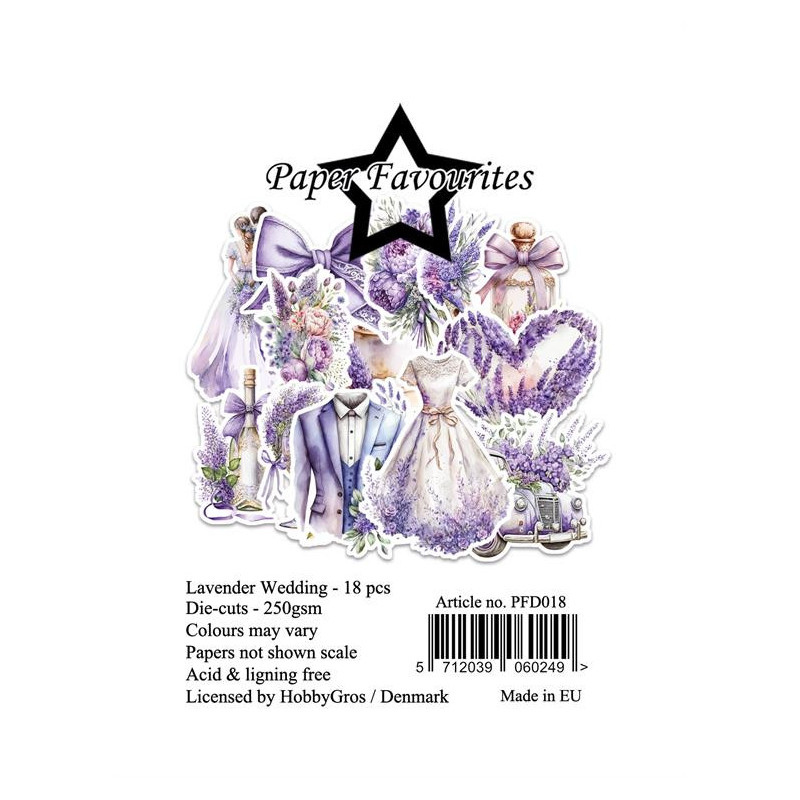 Paper Favourites - Die Cuts - Lavender Wedding - PFD018