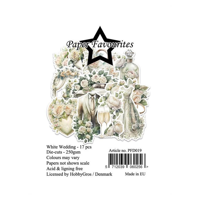 Paper Favourites - Die Cuts - White Wedding - PFD019