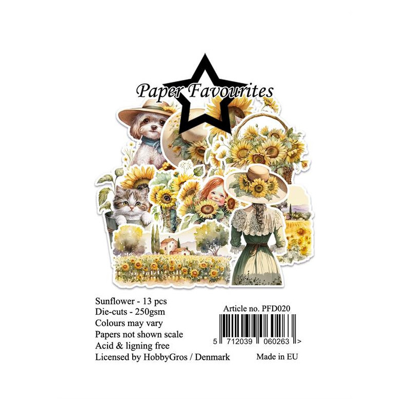 Paper Favourites - Die Cuts - Sunflower - PFD020