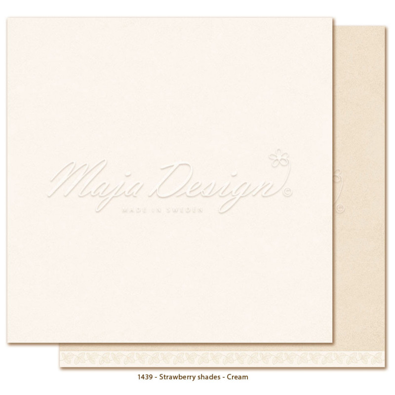 Maja Design - Monochromes - Strawberry - Cream - MONO-1439