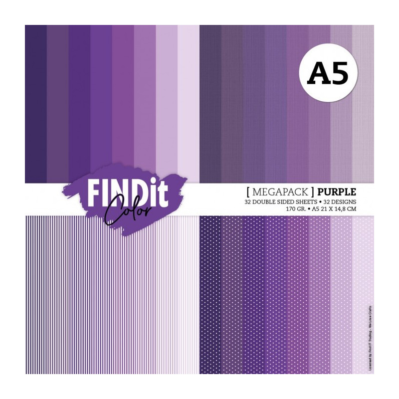 Card Deco Essentials - Megapack A5 - Purple