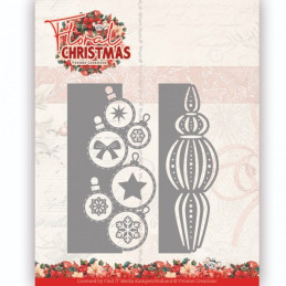 Yvonne Creations - Floral Christmas - Bauble Borders - YCD10367