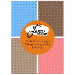By Lene - Papirpakke A5 - Happy Dots - BLP265