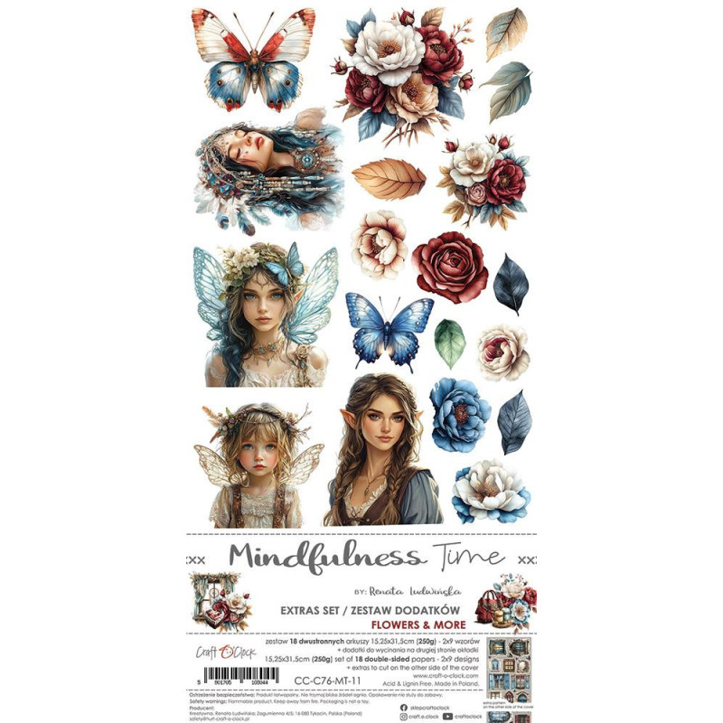 Craft O'Clock - Extras Set - Mindfulness Time - Flowers