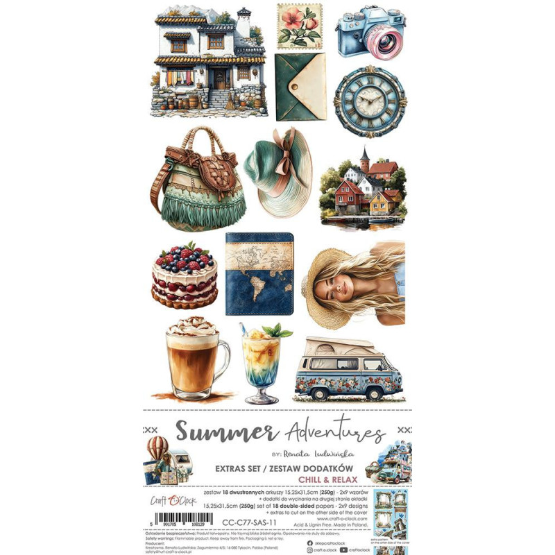 Craft O'Clock - Extras Set - Summer Adventures - Chill