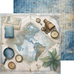 Craft O'Clock - Papirpakke 20x20 - Summer Adventures - Mix