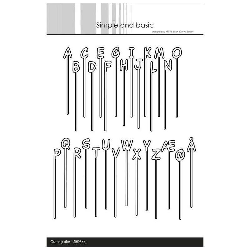 Simple And Basic - Alphabet On A Stick - SBD566