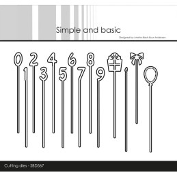 Simple And Basic - Numbers On A Stick - SBD567