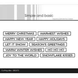 Simple And Basic - All-In-One Plate - Merry Christmas - SBD575