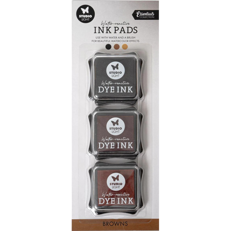 Studio Light - Water-Reactive Ink Pads - Browns
