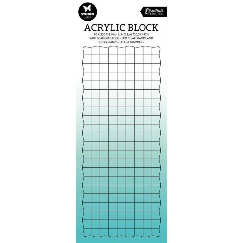Studio Light - Acrylic Block With Grid - SL-ES-ASB01
