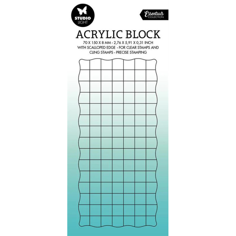 Studio Light - Acrylic Block With Grid - SL-ES-ASB02
