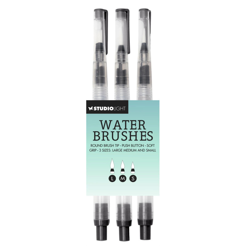 Studio Light - Waterbrushes Fine, Medium, Large Tip